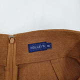 NOLLEY'S ラップ風タイトスカート サイズ36 定価14080円 8-0040-3-06-002 ロングスカート ブラウン レディース ノーリーズ【中古】5-0506M♪