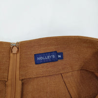 NOLLEY'S ラップ風タイトスカート サイズ36 定価14080円 8-0040-3-06-002 ロングスカート ブラウン レディース ノーリーズ【中古】5-0506M♪