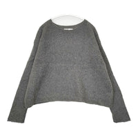 evam eva raising yarn pullover E173K147 アルパカ混 定価20000円 セーター ニット チャコールグレー レディース エヴァムエヴァ【中古】5-0928T△