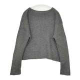 evam eva raising yarn pullover E173K147 アルパカ混 定価20000円 セーター ニット チャコールグレー レディース エヴァムエヴァ【中古】5-0928T△