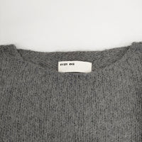 evam eva raising yarn pullover E173K147 アルパカ混 定価20000円 セーター ニット チャコールグレー レディース エヴァムエヴァ【中古】5-0928T△