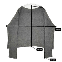 evam eva raising yarn pullover E173K147 アルパカ混 定価20000円 セーター ニット チャコールグレー レディース エヴァムエヴァ【中古】5-0928T△