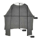 evam eva raising yarn pullover E173K147 アルパカ混 定価20000円 セーター ニット チャコールグレー レディース エヴァムエヴァ【中古】5-0928T△