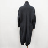 evam eva プレスウールローブコート E213K117 定価52800円 サイズ2 その他ジャケット・コート チャコールグレー レディース エヴァムエヴァ【中古】5-1030T◎