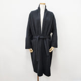 evam eva プレスウールローブコート E213K117 定価52800円 サイズ2 その他ジャケット・コート チャコールグレー レディース エヴァムエヴァ【中古】5-1030T◎