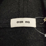 evam eva プレスウールローブコート E213K117 定価52800円 サイズ2 その他ジャケット・コート チャコールグレー レディース エヴァムエヴァ【中古】5-1030T◎