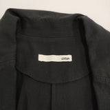 evam eva E211T006 tailored jacket ロングジャケット サイズ2 定価38500円 コート ブラック レディース エヴァムエヴァ【中古】5-0328M♪