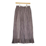 heliopole ワッシャーサテンプリーツスカート 定価30800円 サイズ38 ロングスカート グレー レディース エリオポール【中古】5-0506M♪