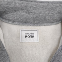 UNITED ARROWS & SONS MASAKI KAWASE HALF ZIP SWEATSHIRT 定価28600円 スウェット グレー メンズ ユナイテッドアローズサンズ【中古】5-0408T♪