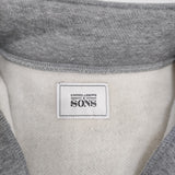 UNITED ARROWS & SONS MASAKI KAWASE HALF ZIP SWEATSHIRT 定価28600円 スウェット グレー メンズ ユナイテッドアローズサンズ【中古】5-0408T♪
