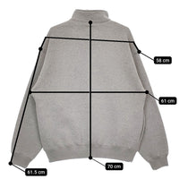 UNITED ARROWS & SONS MASAKI KAWASE HALF ZIP SWEATSHIRT 定価28600円 スウェット グレー メンズ ユナイテッドアローズサンズ【中古】5-0408T♪