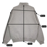 UNITED ARROWS & SONS MASAKI KAWASE HALF ZIP SWEATSHIRT 定価28600円 スウェット グレー メンズ ユナイテッドアローズサンズ【中古】5-0408T♪