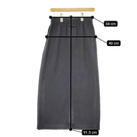 UNITED ARROWS & SONS DAISUKE OBANA WOMEN 定価18700円 M ロングスカート ネイビー レディース ユナイテッドアローズサンズ【中古】5-0506M♪