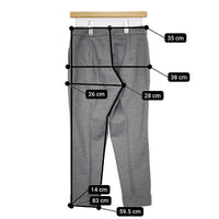 ARTS&SCIENCE 063-L350-317 ウール ナイロン センタープレス イージー パンツ グレー レディース アーツ&サイエンス【中古】5-1002T∞