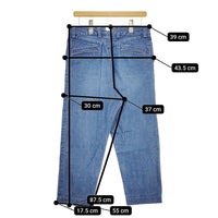 ARTS&SCIENCE 063-U307-075 セルビッチデニム サイズ1 デニムパンツ ライトブルー レディース アーツ&サイエンス【中古】5-0412G△