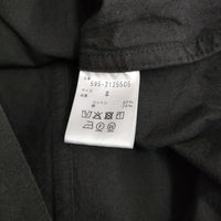 MHL. 595-2125505 OVERDYE MELANGE COTTON LINEN サイズ2 コットンリネン ジャケット 22SS ブラック レディース エムエイチエル【中古】5-0408M♪