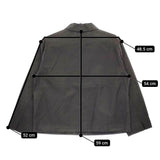MHL. 595-2125505 OVERDYE MELANGE COTTON LINEN サイズ2 コットンリネン ジャケット 22SS ブラック レディース エムエイチエル【中古】5-0408M♪