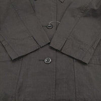 MHL. 595-2125505 OVERDYE MELANGE COTTON LINEN サイズ2 コットンリネン ジャケット 22SS ブラック レディース エムエイチエル【中古】5-0408M♪
