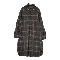 JOURNAL STANDARD チェック ボタンダウン シャツワンピース 09040400065040 シワ加工 ワンピース ブラウン チャコールグレー レディース ジャーナルスタンダード【中古】5-0928T△