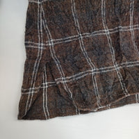 JOURNAL STANDARD チェック ボタンダウン シャツワンピース 09040400065040 シワ加工 ワンピース ブラウン チャコールグレー レディース ジャーナルスタンダード【中古】5-0928T△