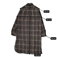 JOURNAL STANDARD チェック ボタンダウン シャツワンピース 09040400065040 シワ加工 ワンピース ブラウン チャコールグレー レディース ジャーナルスタンダード【中古】5-0928T△