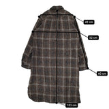 JOURNAL STANDARD チェック ボタンダウン シャツワンピース 09040400065040 シワ加工 ワンピース ブラウン チャコールグレー レディース ジャーナルスタンダード【中古】5-0928T△