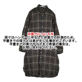 JOURNAL STANDARD チェック ボタンダウン シャツワンピース 09040400065040 シワ加工 ワンピース ブラウン チャコールグレー レディース ジャーナルスタンダード【中古】5-0928T△