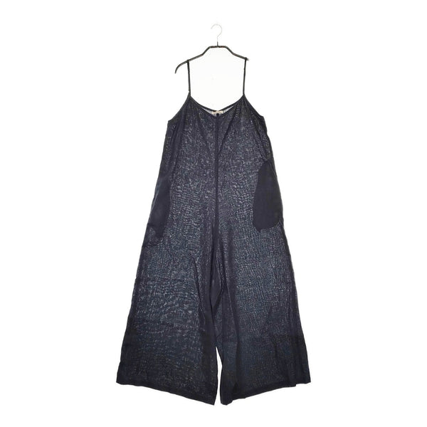 weeksdays ほぼ日 fog linen works リネン サロペット ネイビー レディース ウィークスデイズ【中古】5-0408M♪