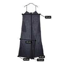 weeksdays ほぼ日 fog linen works リネン サロペット ネイビー レディース ウィークスデイズ【中古】5-0408M♪