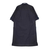 MARGARET HOWELL 578-0158606 COTTON POPLIN 七分袖 ワンピース ネイビー レディース マーガレットハウエル【中古】5-0503M∞