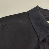 MARGARET HOWELL 578-0158606 COTTON POPLIN 七分袖 ワンピース ネイビー レディース マーガレットハウエル【中古】5-0503M∞