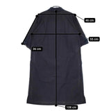 MARGARET HOWELL 578-0158606 COTTON POPLIN 七分袖 ワンピース ネイビー レディース マーガレットハウエル【中古】5-0503M∞