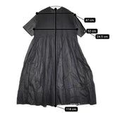 maison de SOIL ピンタック インド製 ワンピース ブラック レディース メゾンドソイル【中古】5-0622S♪