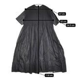 maison de SOIL ピンタック インド製 ワンピース ブラック レディース メゾンドソイル【中古】5-0622S♪