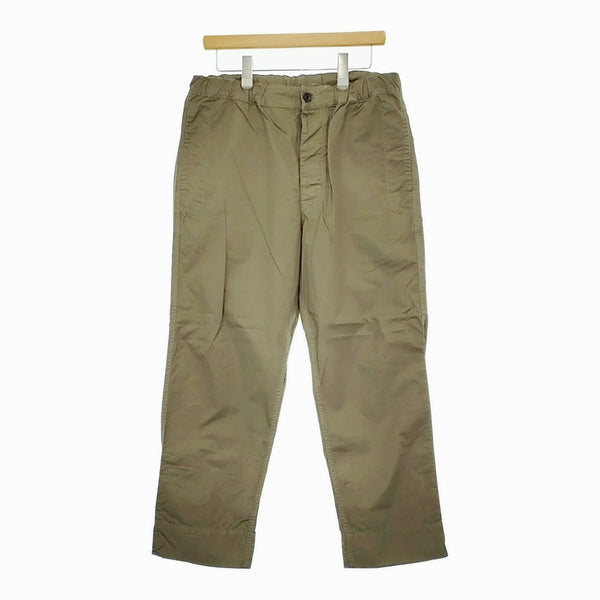 MHL. 595-2140583 コットンツイル サイズ3 イージー パンツ 22SS カーキ レディース エムエイチエル【中古】5-0506M♪