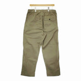 MHL. 595-2140583 コットンツイル サイズ3 イージー パンツ 22SS カーキ レディース エムエイチエル【中古】5-0506M♪