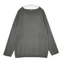 MARGARET HOWELL 589-2263004 カシミヤ シルク混 長袖 セーター ニット チャコールグレー レディース マーガレットハウエル【中古】5-0928T△