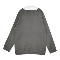 MARGARET HOWELL 589-2263004 カシミヤ シルク混 長袖 セーター ニット チャコールグレー レディース マーガレットハウエル【中古】5-0928T△