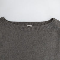 MARGARET HOWELL 589-2263004 カシミヤ シルク混 長袖 セーター ニット チャコールグレー レディース マーガレットハウエル【中古】5-0928T△