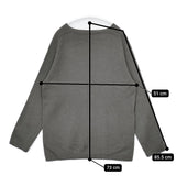 MARGARET HOWELL 589-2263004 カシミヤ シルク混 長袖 セーター ニット チャコールグレー レディース マーガレットハウエル【中古】5-0928T△