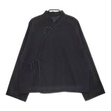 nanadecor ナナデェコール 未使用 【ＫO】チャイナトップス K23-03T367BK サイズM 定価25300円 長袖シャツ ブラック レディース【中古】5-0506M♪