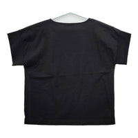 MARGARET HOWELL 578-2168007 DENSE COTTON JERSEY コットン 半袖Ｔシャツ カットソー 22SS ブラック レディース マーガレットハウエル【中古】5-0517S∞