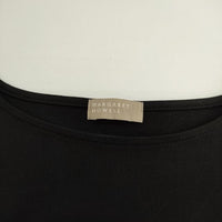 MARGARET HOWELL 578-2168007 DENSE COTTON JERSEY コットン 半袖Ｔシャツ カットソー 22SS ブラック レディース マーガレットハウエル【中古】5-0517S∞