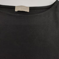 MARGARET HOWELL 578-2168007 DENSE COTTON JERSEY コットン 半袖Ｔシャツ カットソー 22SS ブラック レディース マーガレットハウエル【中古】5-0517S∞
