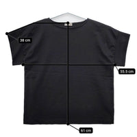 MARGARET HOWELL 578-2168007 DENSE COTTON JERSEY コットン 半袖Ｔシャツ カットソー 22SS ブラック レディース マーガレットハウエル【中古】5-0517S∞