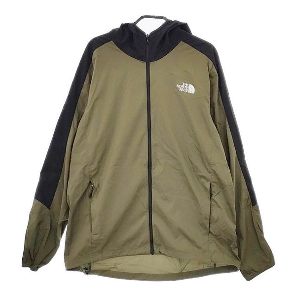 THE NORTH FACE NP72184 エニータイムウィンドフーディ XL PERTEX ナイロン ジャケット カーキ メンズ ザノースフェイス【中古】5-0503M∞