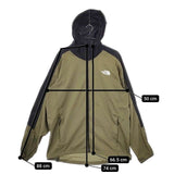 THE NORTH FACE NP72184 エニータイムウィンドフーディ XL PERTEX ナイロン ジャケット カーキ メンズ ザノースフェイス【中古】5-0503M∞
