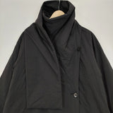 KAPOK KNOT 二階堂ふみコラボ アニマルフリーダウン Animal Free Down SCARF-Unisex 定価88000円 ダウンコート ブラック ユニセックス カポックノット【中古】5-1024A◆