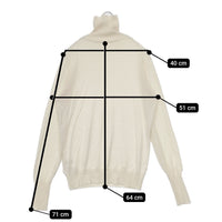 JOURNAL STANDARD LUXE 23080440000130 C/Si/Caテンジク タートルネックプルオーバー シルクカシミヤ混 セーター ニット 23AW オフホワイト レディース ジャーナルスタンダード ラックス【中古】5-0928T△