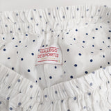 GALLEGO DESPORTES 9324 dot twill ドットツイル エラスティックパンツ S ホワイト ライトブルー レディース ギャレゴ デスポート【中古】5-0408M♪